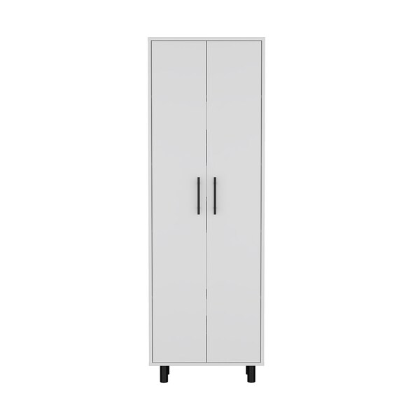 Tuhome Idaho Dresser with 2-Door Cabinets and Drawer, White ALB8991 - main